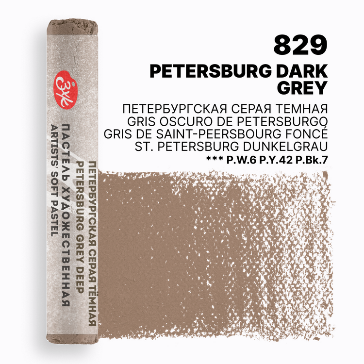 Petersburg Dark Grey extra-soft pastel Master-Class
