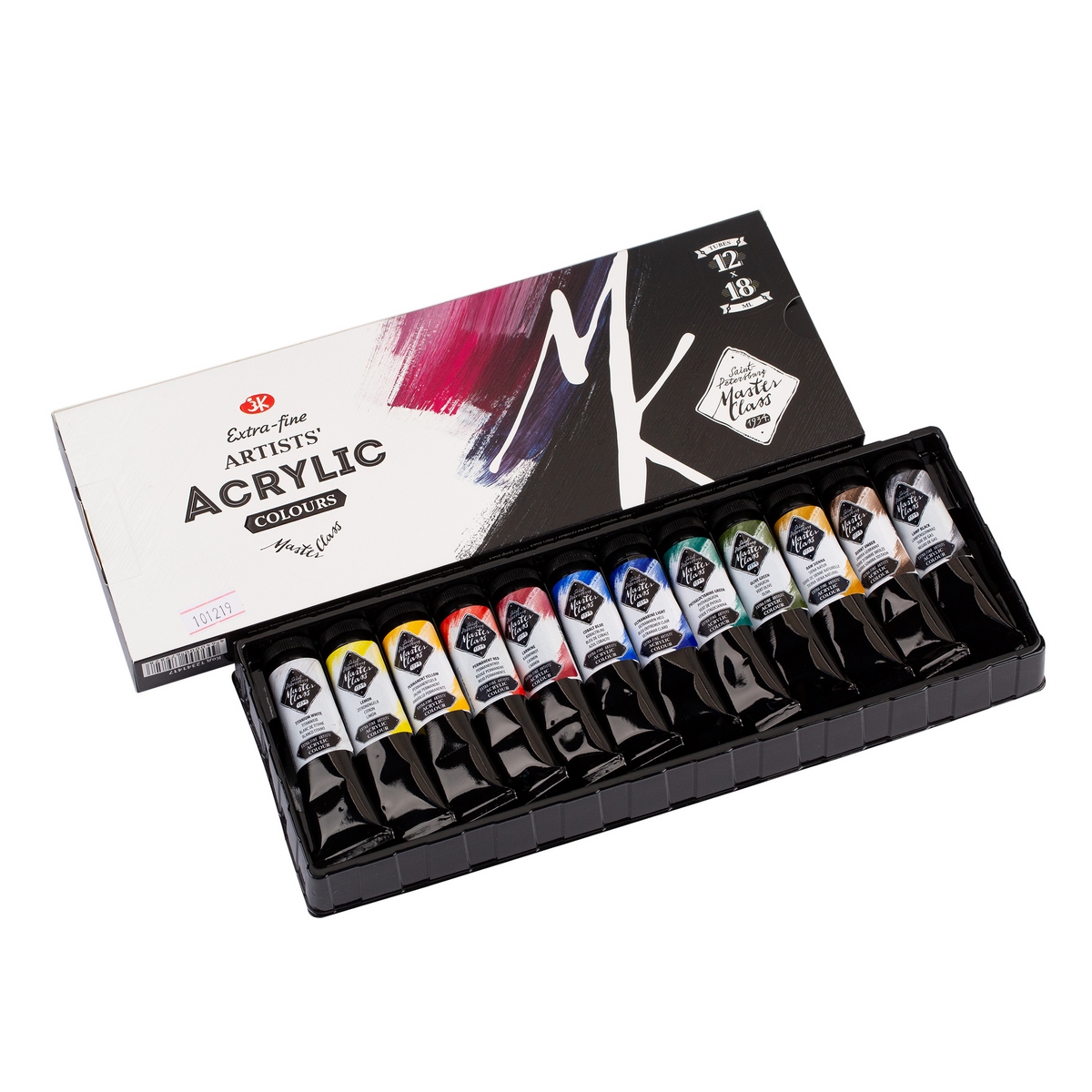 Acrylic painting set "Master Class", 12 colours