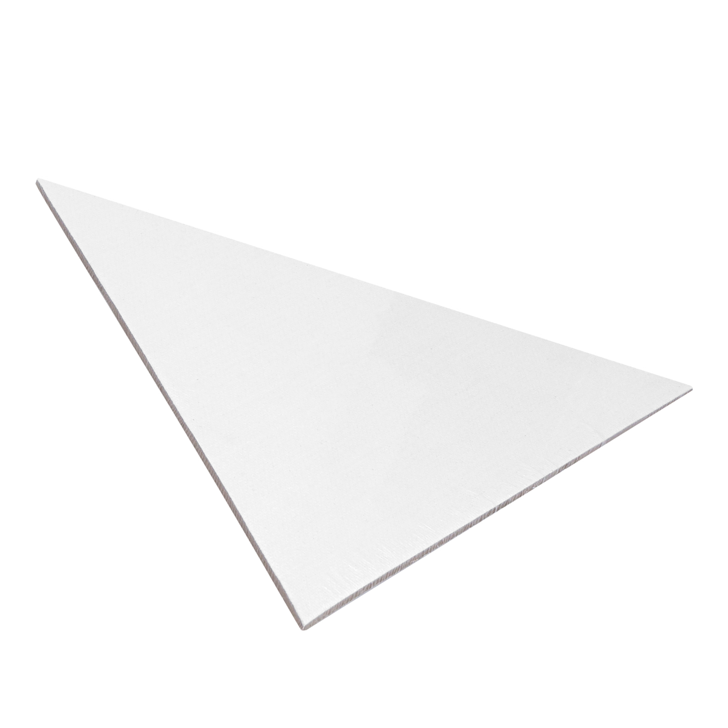 Canvas panel "Sonnet", triangular, 280 g/m2, 100% cotton, acrylic primer, medium grain