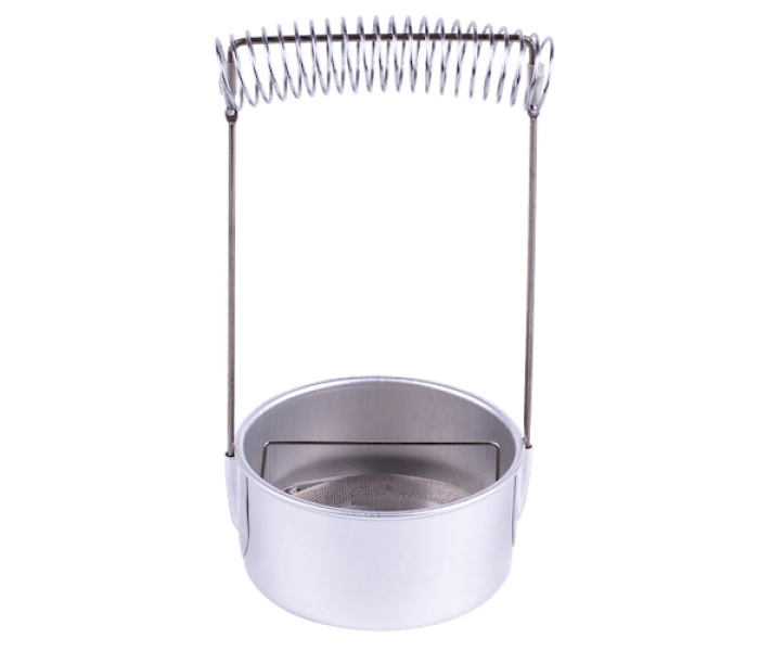 Brush washer  "Sonnet", diameter 10,5 cm, height 18 cm, aluminium