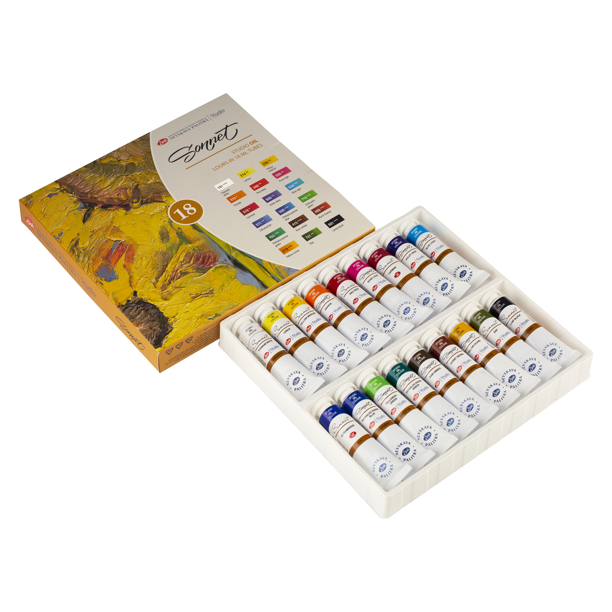 Oil colours set "Sonnet"  18 colours